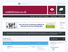 Tablet Screenshot of craftsforum.co.uk
